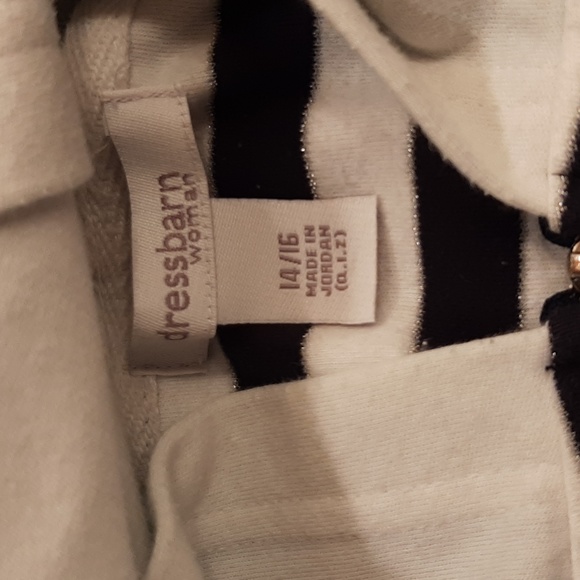 Dress Barn Zip up Hoodie size 14/16 - Picture 3 of 6